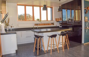 Fridge, oven, dishwasher, coffee/tea maker