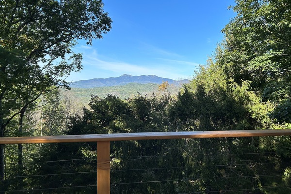 Gorgeous view of Mt. Chocorua from deck.