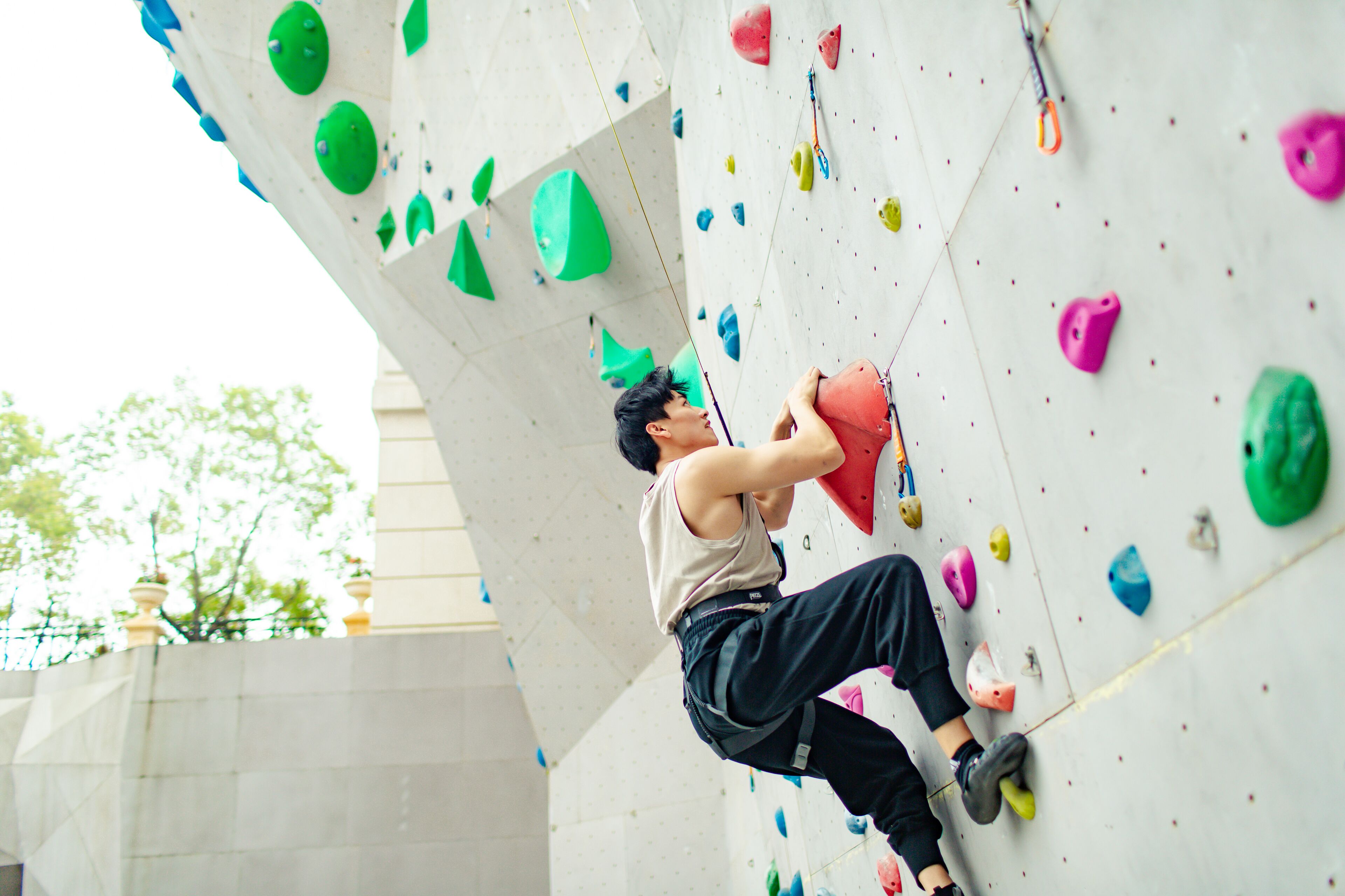 Escalada en roca al aire libre
