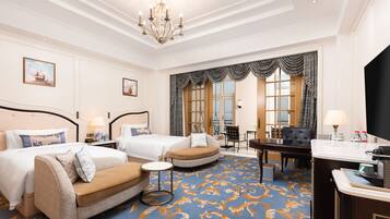 Luksusrom, 2 dobbeltsenger | Sengetøy av topp kvalitet, dundyner og memory foam-senger