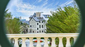 Outdoor wedding area