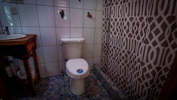 Towels, soap, shampoo, toilet paper