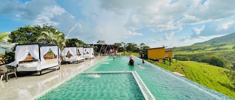 3 outdoor pools