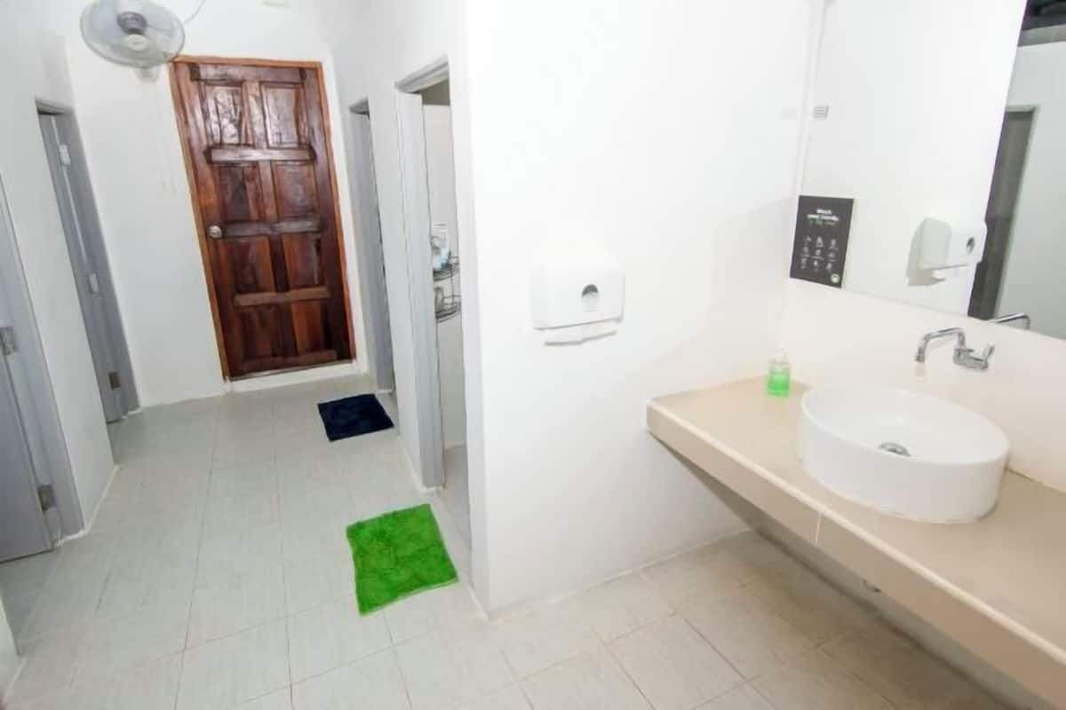Bathroom | Shower, rainfall showerhead, bidet, toilet paper