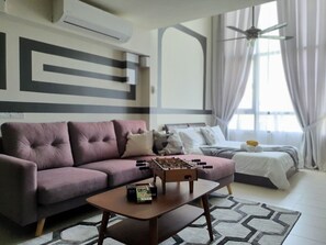 Deluxe Duplex | Blackout drapes, iron/ironing board, free WiFi, bed sheets - The Perfect Getaway  (Cyberjaya)