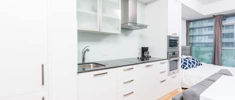 2 bedrooms, individually decorated, individually furnished, desk