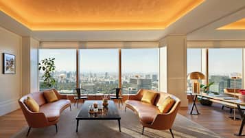 55-inch flat-screen TV with satellite channels, TV