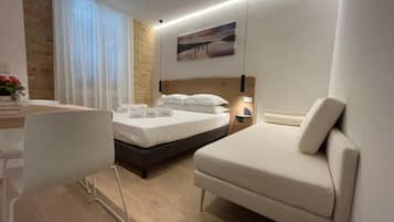 Luxury Double Room | Frette Italian sheets, premium bedding, down comforters, in-room safe