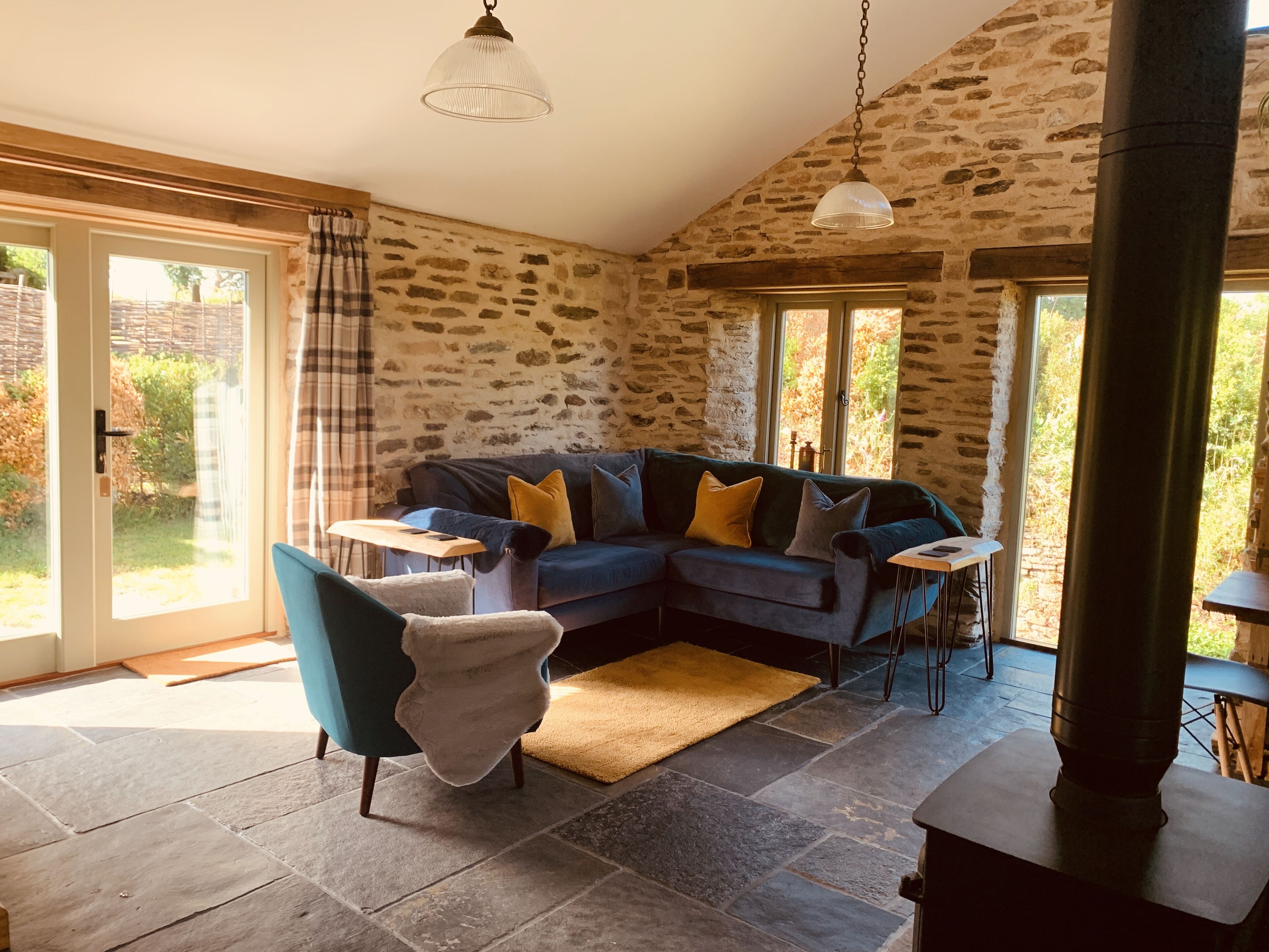 TV connectée, cheminée