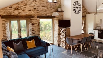 TV connectée, cheminée