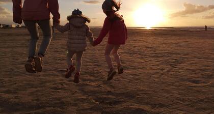 Modern vacation apartment near the North Sea with terrace and garden