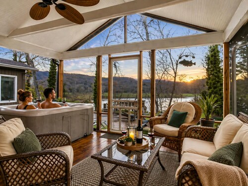 Serene River Retreat | Double Decks, Hot Tub, Fire Pit & Scenic River Views