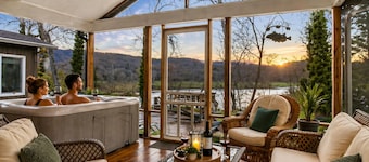Serene River Retreat | Double Decks, Hot Tub, Fire Pit & Scenic River Views