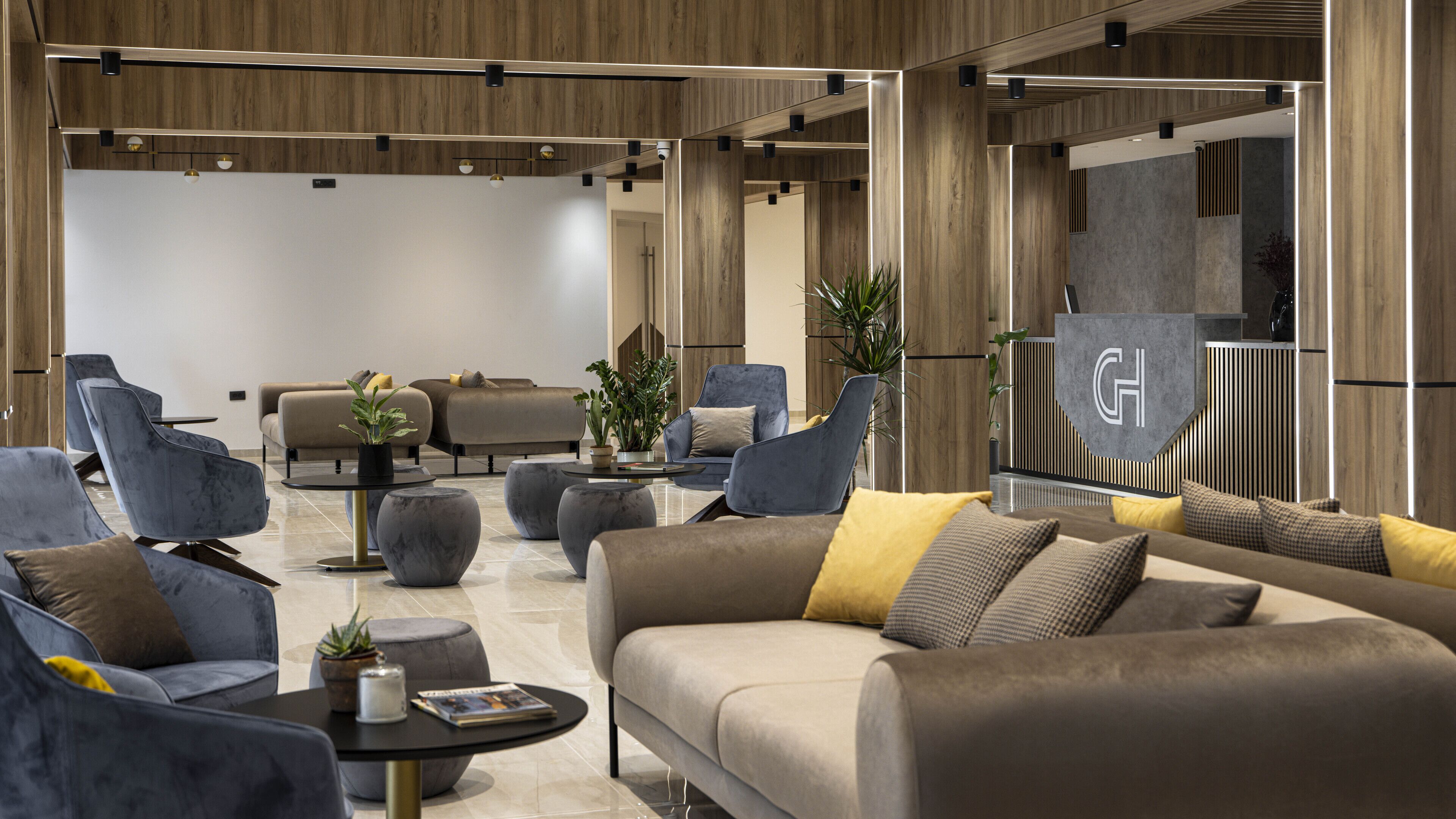 Zona de estar del vestíbulo