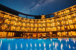 Front of property – evening/night