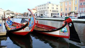 Dos barcos tradicionales amarrados en la orilla.