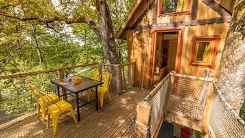 頂級小屋, 熱水浴缸, 山景 | 露台/庭院
