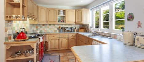 Microwave, oven, dishwasher, high chair
