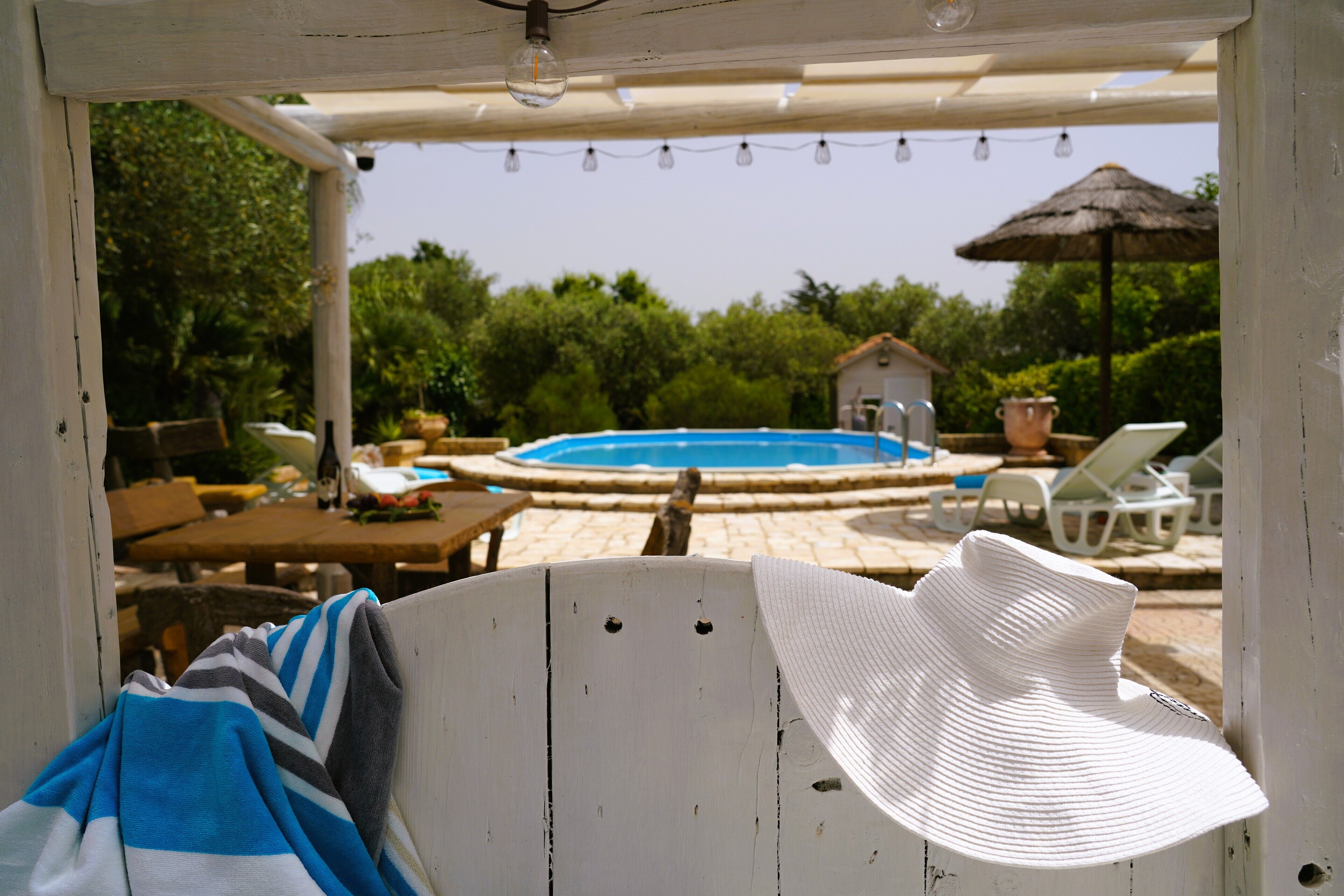 Piscina externa sazonal