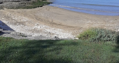 Spacious 2-room apartment with terrace 250 m from the beach