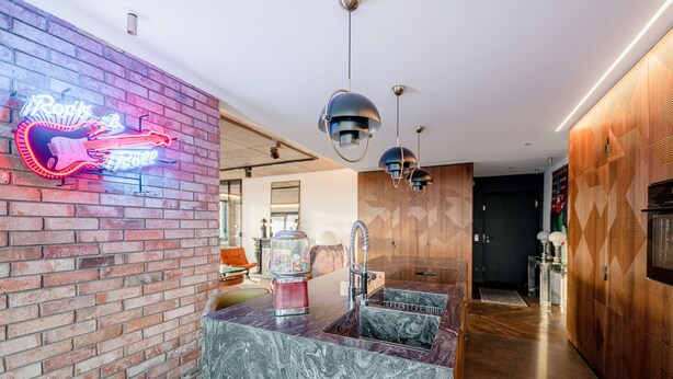 Departamento | Cocina privada | Cafetera de espresso, cafetera y tetera, refrigerador y microondas