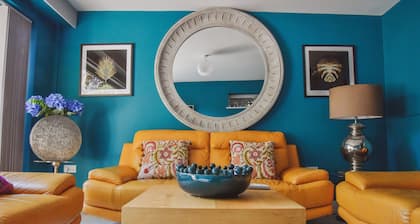 High Tide is a modern three-bedroom, boasting a luscious garden and convenient off-street parking.