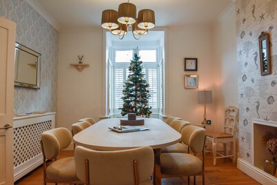 Harbour House is a lovingly refurbished and centrally located beautiful three storey house, sleeping 9 guests, with private parking.
