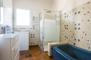 Shower, hair dryer