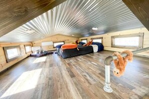 Loft Area – Two twin beds - 6 Tiny Town + Monthly + Utilities + Comfy Stay (Hico)