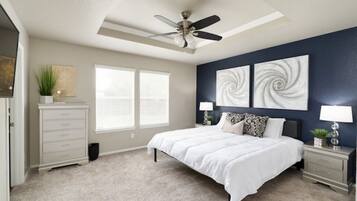 3 makuuhuonetta, silitysrauta/-lauta, Wi-Fi, vuodevaatteet