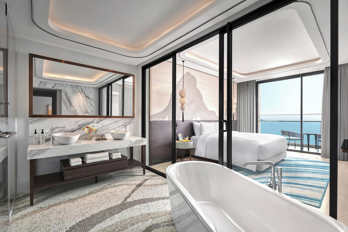 Free toiletries, hair dryer, bathrobes, slippers