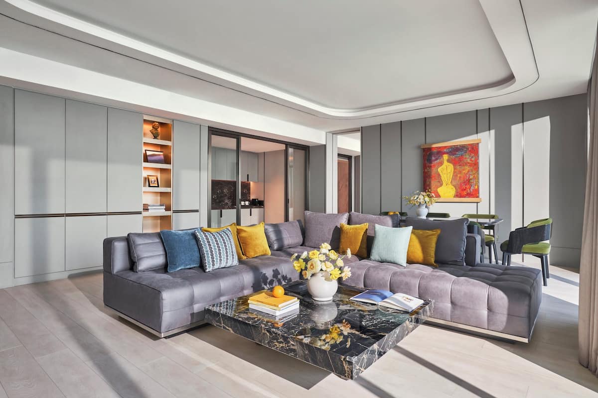 Suite, 1 cama King size, vista al mar (Ma Belle) | Ropa de cama de alta calidad y minibar