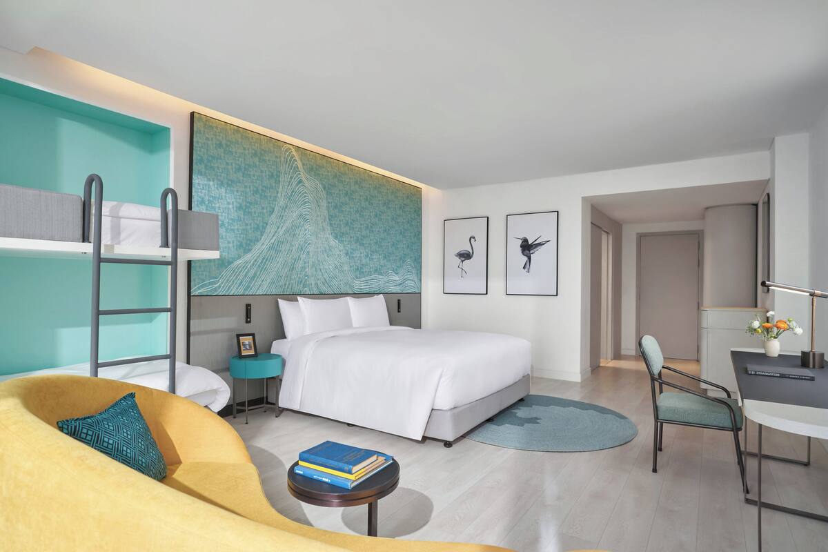 Premium bedding, minibar, in-room safe, desk