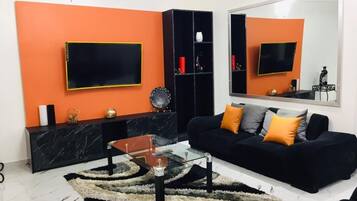 Smart TV, DVD player, stereo