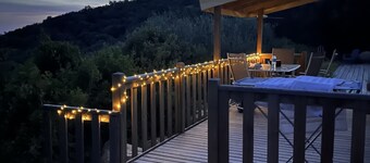 Air-conditioned mobile home facing the Gulf of Valinco 10 minutes from the beach