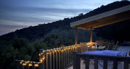 Air-conditioned mobile home facing the Gulf of Valinco 10 minutes from the beach