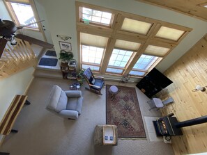 Télévision, cheminée