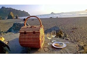 On the beach