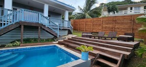 Outdoor pool - 2 bdrm home with private pool, ocean views & great outdoor BBQ space. (Rarotonga)