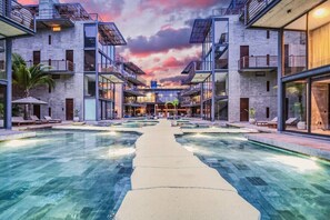 Piscine sur le toit