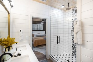 Bathtub, hair dryer, towels