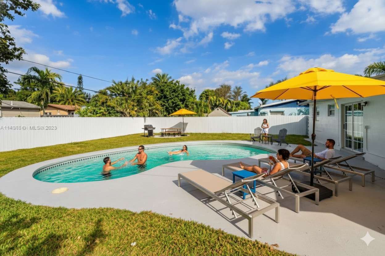 Alberca al aire libre 