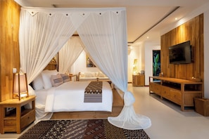 One Bedroom Family Jungle View | Egyptian cotton sheets, premium bedding, minibar, iron/ironing board - Vije Boutique Resort & Spa (Ubud)
