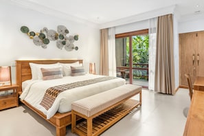 Suite Garden View with daily Golden Hour Cocktails | Draps en coton égyptien, literie de qualité, minibar