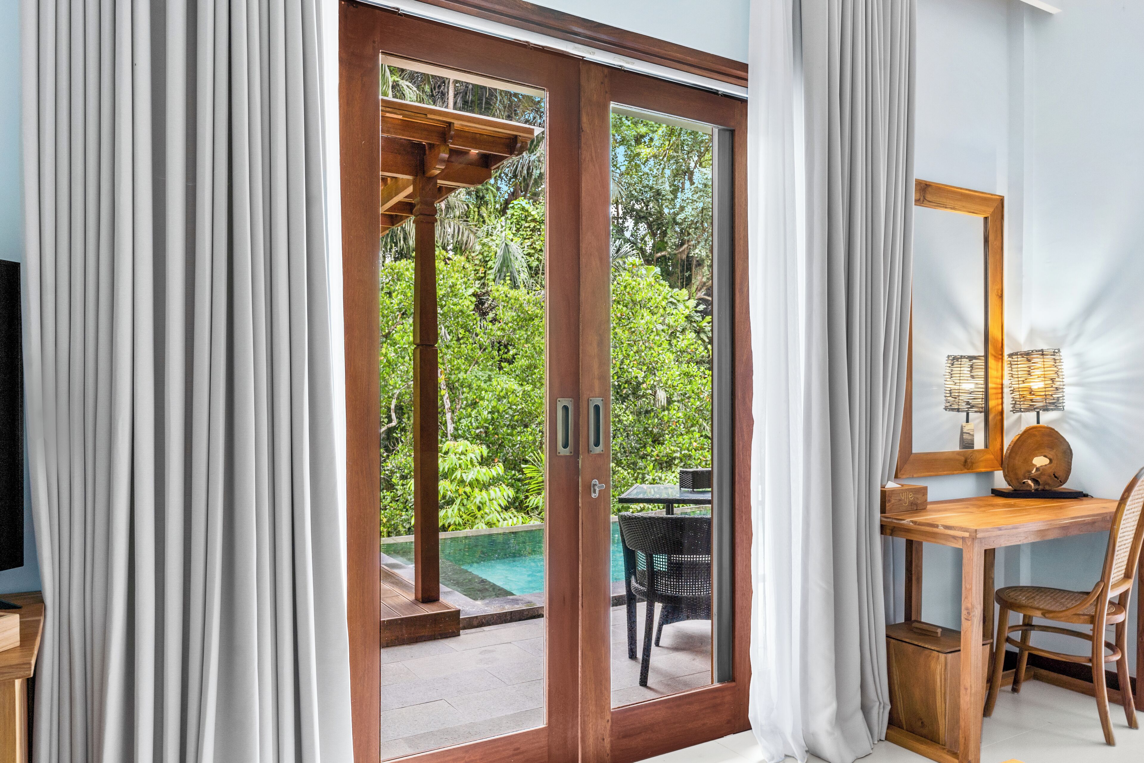 Luxe villa | Lakens van Egyptisch katoen, luxe beddengoed, een minibar