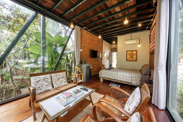 1 غرفة نوم وواي فاي وملاءات أسرّة