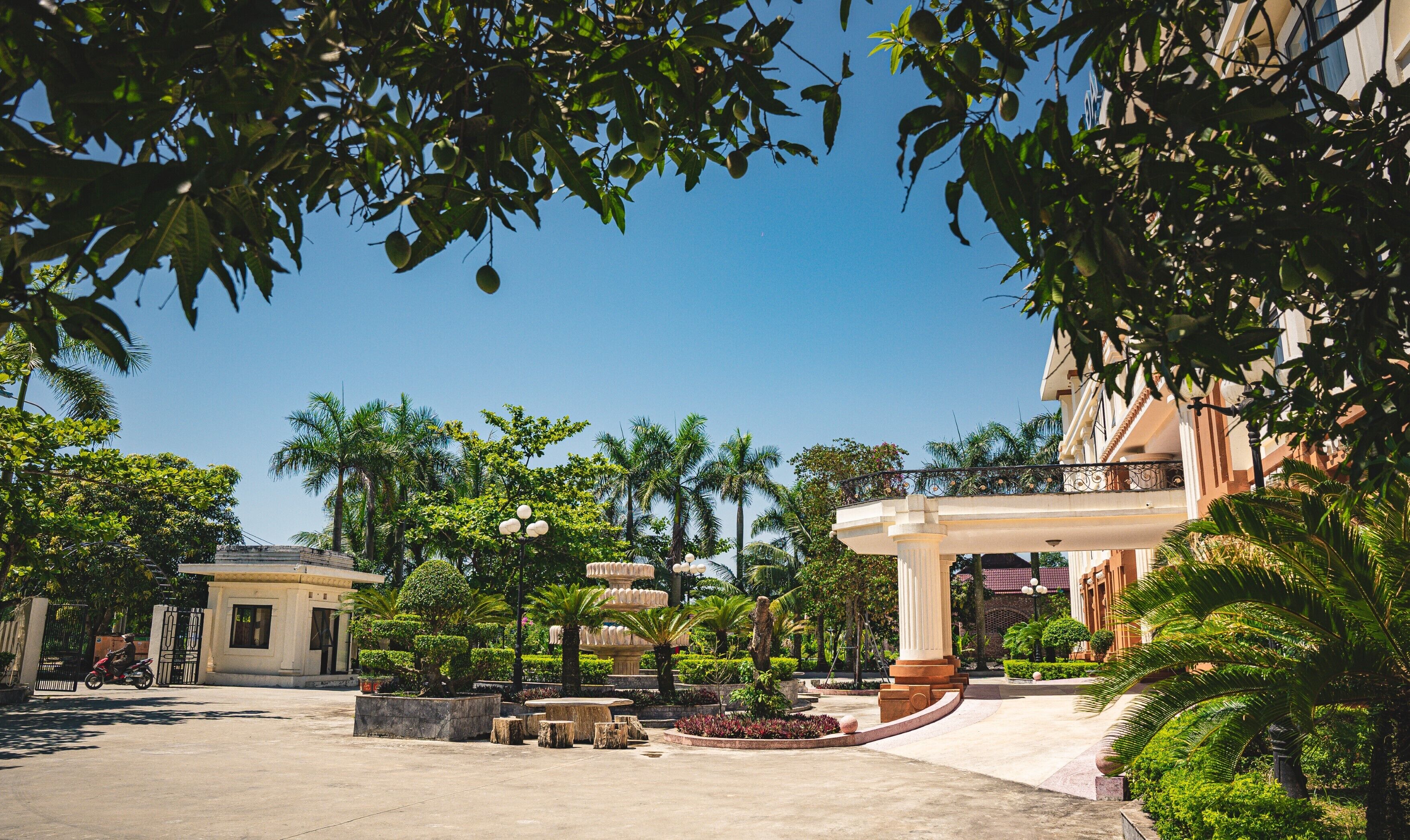 Majoituspaikan julkisivu