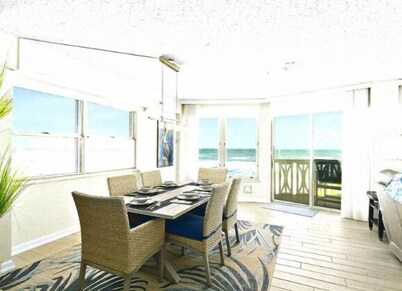 DIRECT BEACH FRONT CONDO!     
PANORAMIC OCEAN VIEW!  NO DRIVE BEACH!  