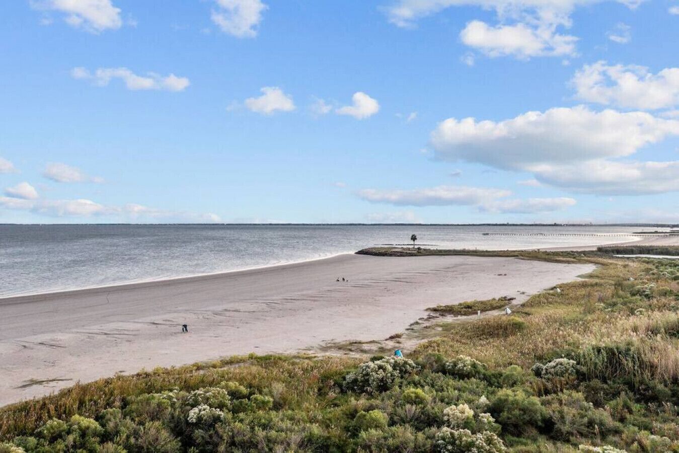 Vlak bij het strand