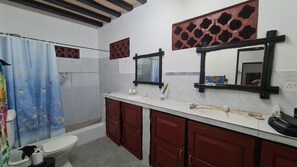 Shower, hair dryer, towels - Charming 2-Bed Cottage in Bodo, a fishing village (Bodo Village)